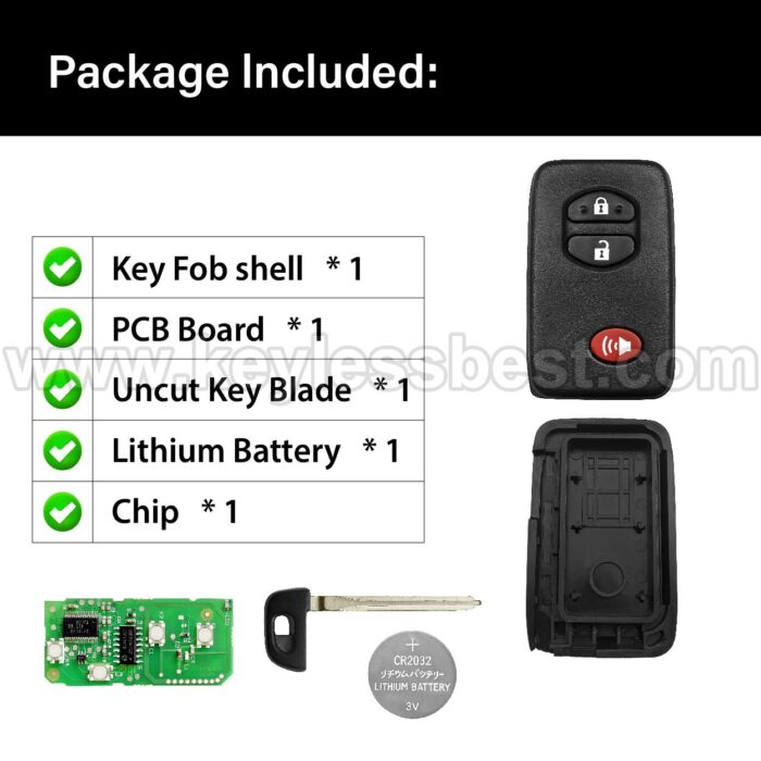 2007-2014 Toyota Highlander RAV4 Landcruiser / 3 Buttons Keyless Entry Remote / HYQ14AAB / FCCID : HYQ14AAB / PN: 89904-48100 8990448100