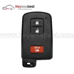 Toyota 3 buttons 314.3 MHz FCC ID: HYQ14FBA IC: 1551A-14FBA AG Board ID: 2110 PCB PN: 89904-0E091 89904-60J70 89904-0E090 89904-60J70R 2014 - 2019 Toyota Highlander 2016 - 2018 Toyota Land Cruiser 2012 - 2015 Toyota Prius C 2019 - 2021 Toyota Sequoia 2015 - 2021 Toyota Tacoma 2019 - 2021 Toyota Tundra 2020 - 2021 Toyota 4Runner